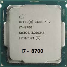 سی پی یو  اینتل CORE i7 نسل 8  مدل 8700